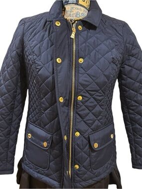 Charter Club-Quilted Jacket-Navy Blue